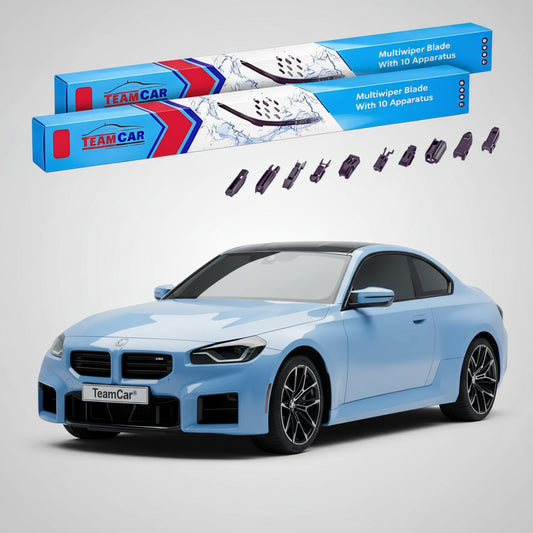 Ștergătoare TeamCar® pentru BMW M2 (G87) 2021–prezent – Set Față Flat Premium