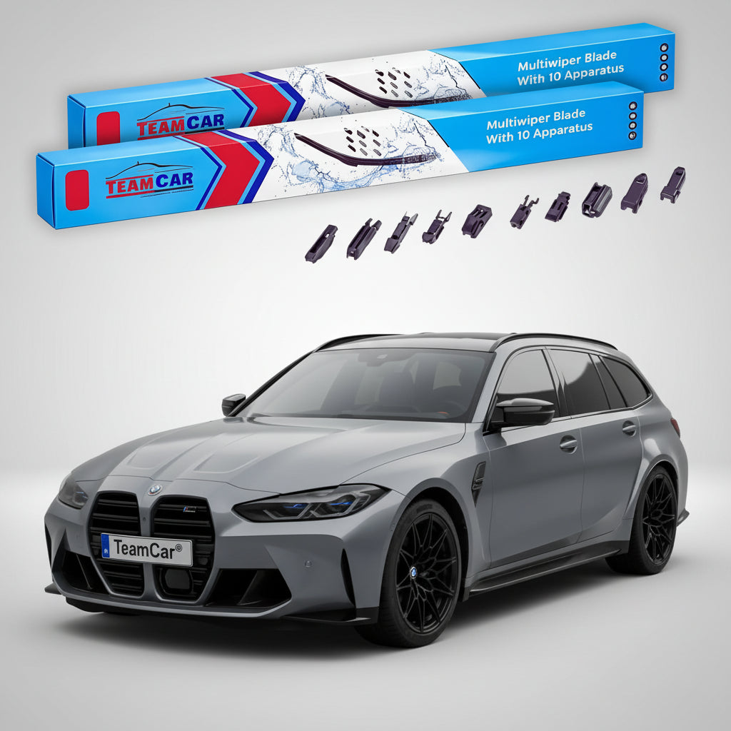 Ștergătoare TeamCar® pentru BMW Seria 3 Touring (G21) / M3 Touring (G81) 2019–prezent – Set Față Flat Premium