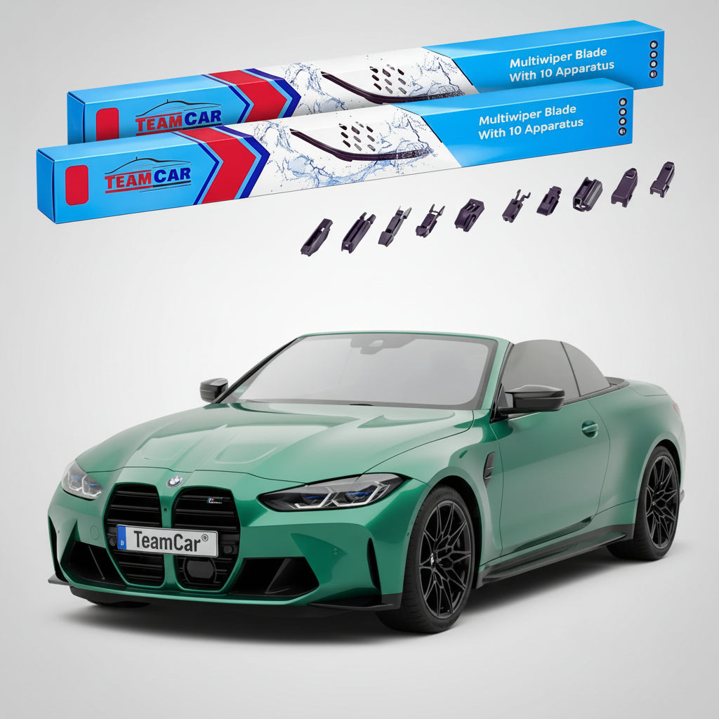 Ștergătoare TeamCar® pentru BMW M4 Cabriolet (G83) 2020–prezent – Set Față Flat Premium