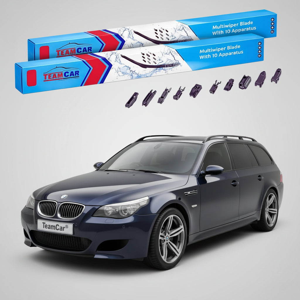 Ștergătoare TeamCar® pentru BMW M5 Touring (E61) 2007–2010 – Set Față Flat Premium