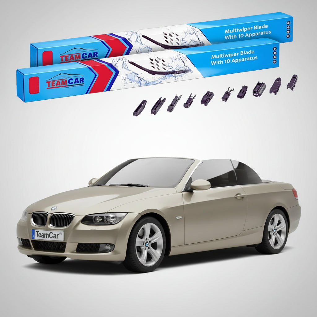 Ștergătoare TeamCar® pentru BMW Seria 3 Cabriolet (E93) 2007–2009 – Set Față Flat Premium