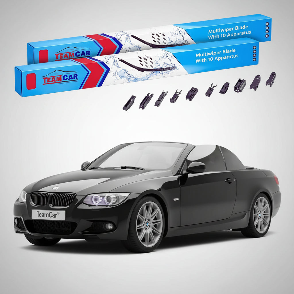 Ștergătoare TeamCar® pentru BMW Seria 3 Cabriolet (E93) Facelift 2009–2013 – Set Față Flat Premium