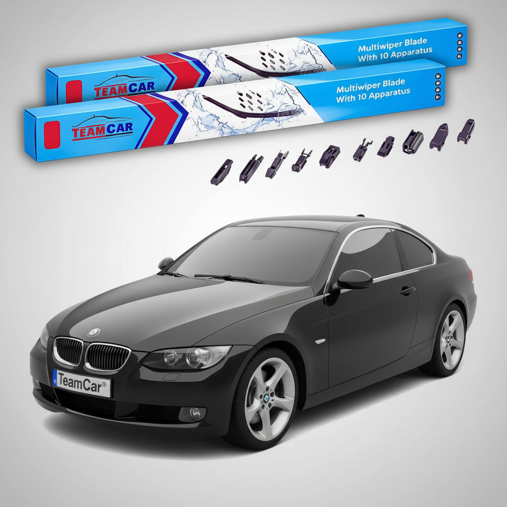 Ștergătoare TeamCar® pentru BMW Seria 3 Coupé (E92) 2006–2009 – Set Față Flat Premium