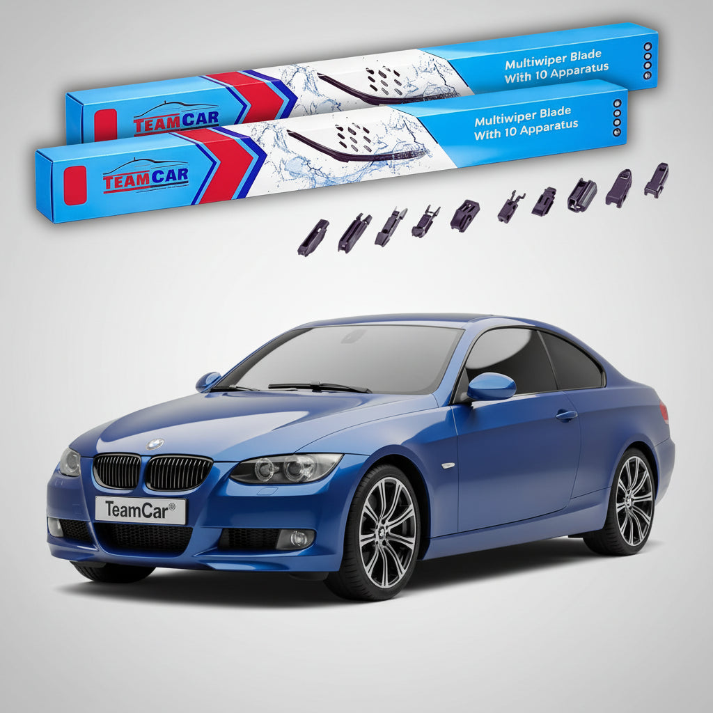 Ștergătoare TeamCar® pentru BMW Seria 3 Coupé (E92) Facelift 2009–2013 – Set Față Flat Premium