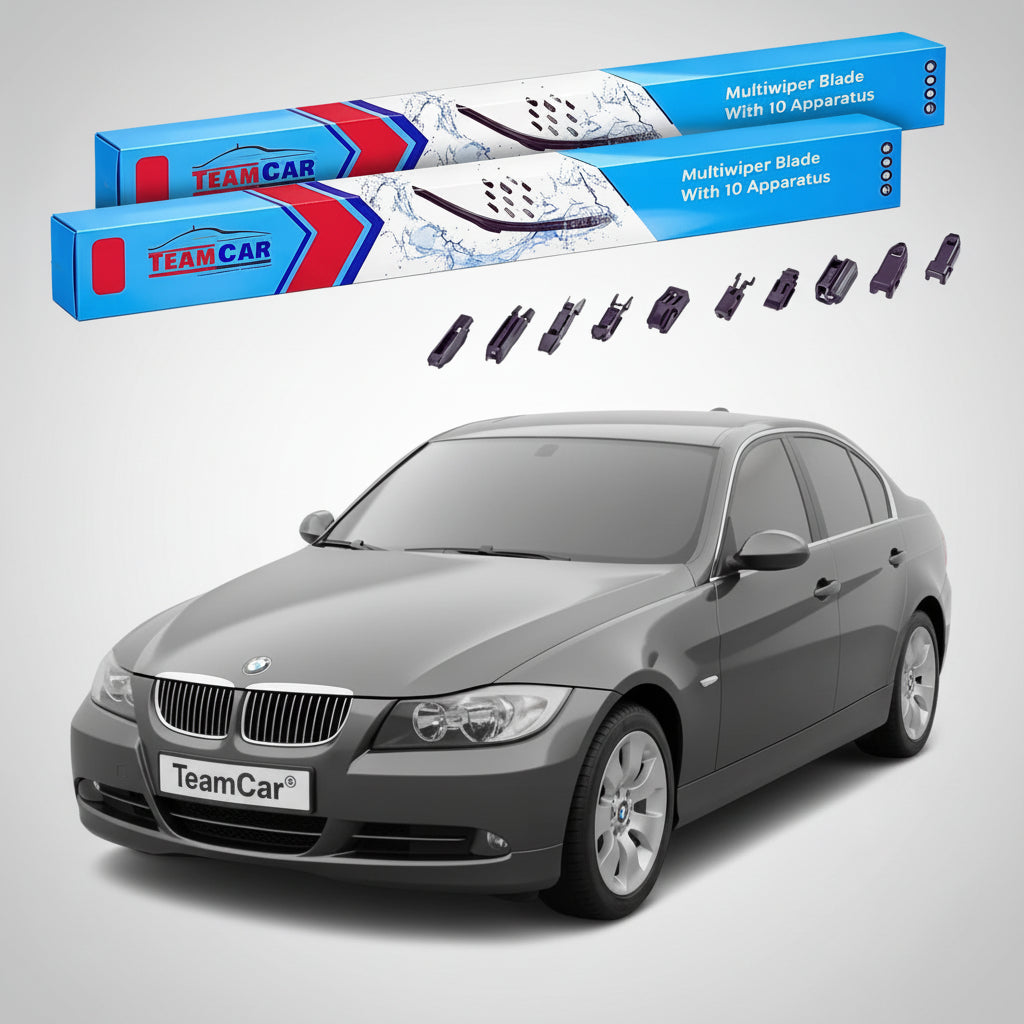 Ștergătoare TeamCar® pentru BMW Seria 3 (E90) Sedan 2005–2009 – Set Față Flat Premium