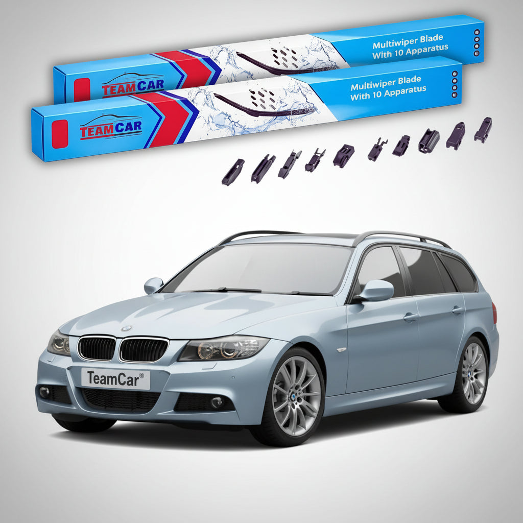 Ștergătoare TeamCar® pentru BMW Seria 3 Touring (E91) 2005–2009 – Set Față Flat Premium
