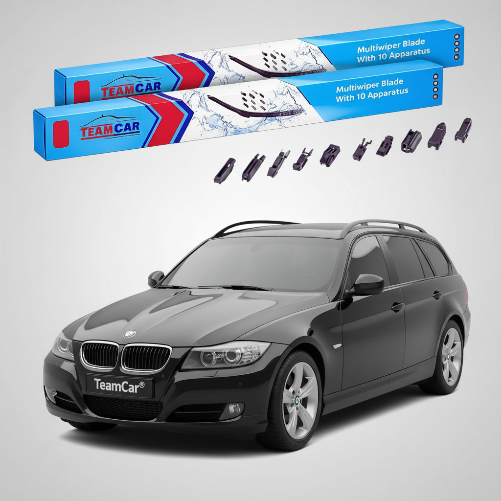Ștergătoare TeamCar® pentru BMW Seria 3 Touring (E91) Facelift 2009–2013 – Set Față Flat Premium