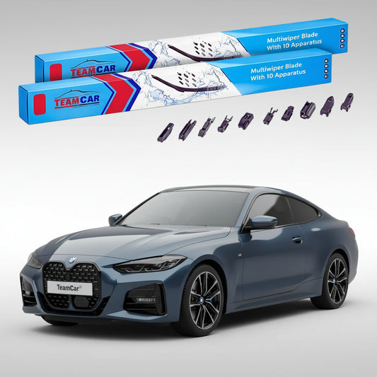 Ștergătoare TeamCar® pentru BMW Seria 4 Coupe (G22) 2020–prezent – Set Față Flat Premium