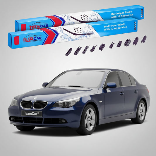 Ștergătoare TeamCar® pentru BMW Seria 5 Sedan (E60) 2003–2010 – Set Față Flat Premium