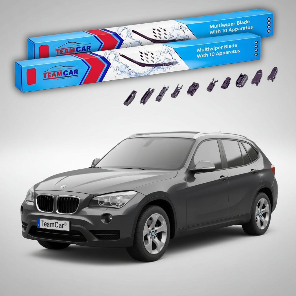 Ștergătoare TeamCar® pentru BMW X1 (E84) 2009–2015 – Set Față Flat Premium