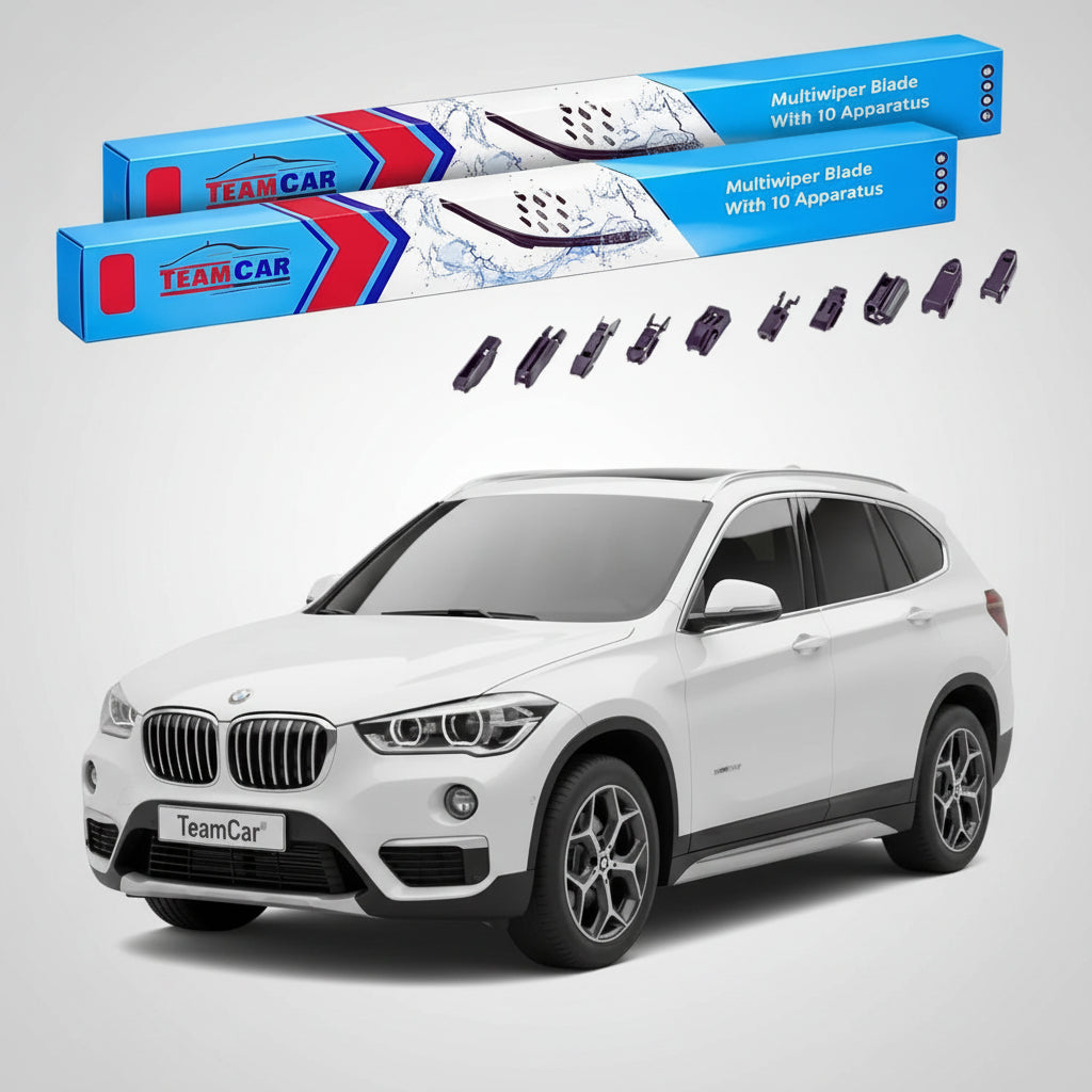 Ștergătoare TeamCar® pentru BMW X1 (F48) 2015–2022 – Set Față Flat Premium