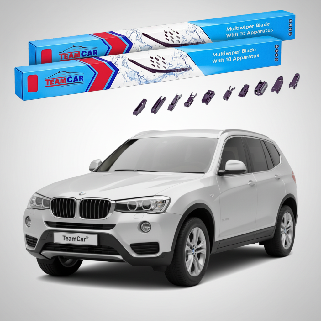 Ștergătoare TeamCar® pentru BMW X3 (F25) 2010–2017 – Set Față Flat Premium