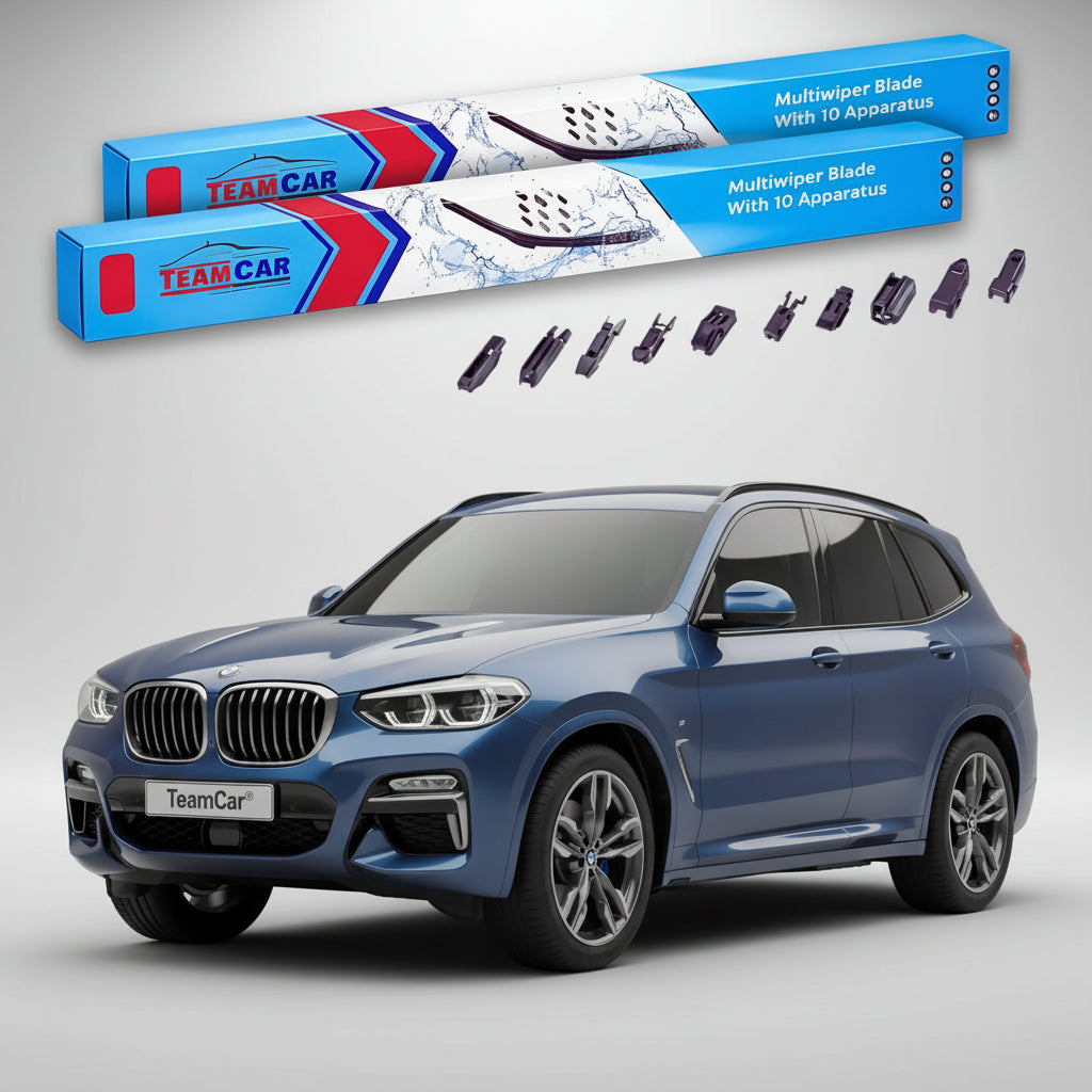 Ștergătoare TeamCar® pentru BMW X3 (G01) 2017–prezent – Set Față Flat Premium