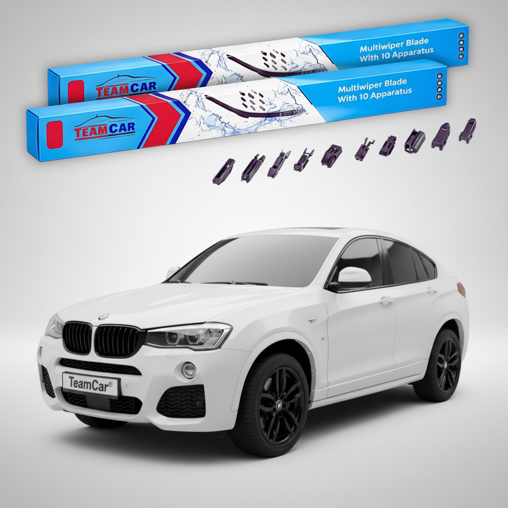 Ștergătoare TeamCar® pentru BMW X4 (F26) 2013–2018 – Set Față Flat Premium