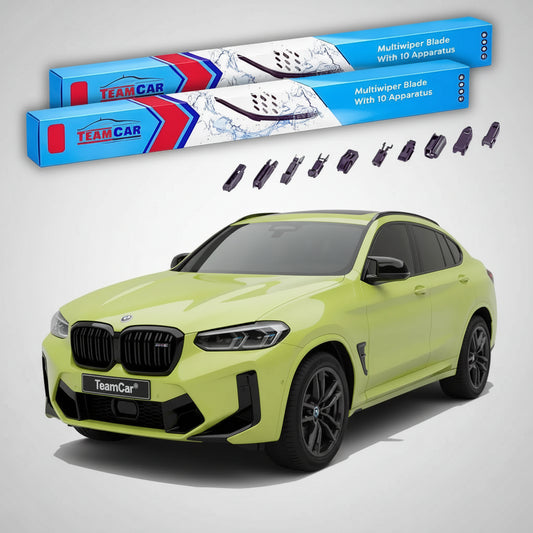 Ștergătoare TeamCar® pentru BMW X4 M (F98) 2018–prezent – Set Față Flat Premium