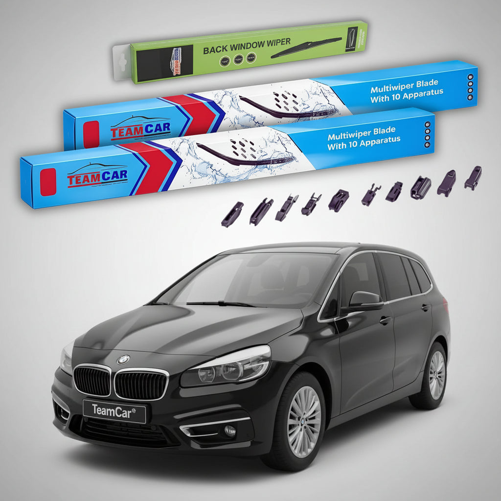 Ștergătoare TeamCar® pentru BMW Seria 2 Gran Tourer (F46) 2014–2022 – Set Față și Spate Flat Premium