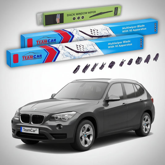Ștergătoare TeamCar® pentru BMW X1 (E84) 2009–2015 – Set Față și Spate Flat Premium