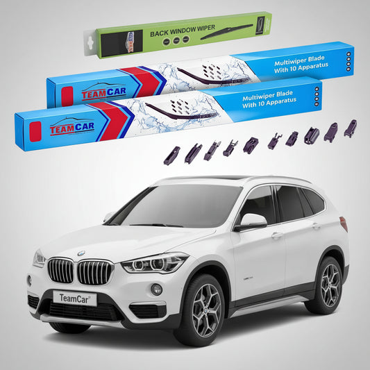 Ștergătoare TeamCar® pentru BMW X1 (F48) 2015–2022 – Set Față și Spate Flat Premium