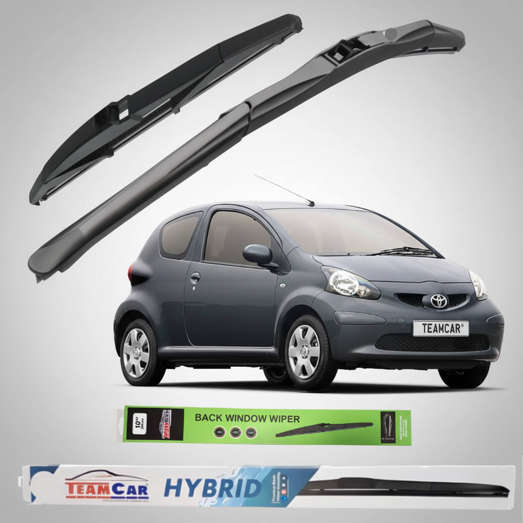 Ștergătoare Hibride TeamCar® Toyota Aygo 3 uși (2005–2014) | Set Complet
