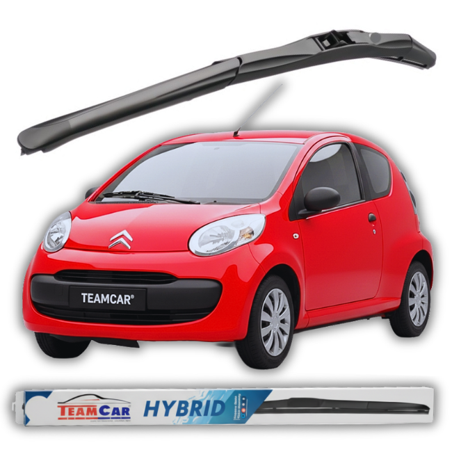 TeamCar® hibrid ablaktörlő Citroen C1 3 ajtós (2005–2009) | Elülső