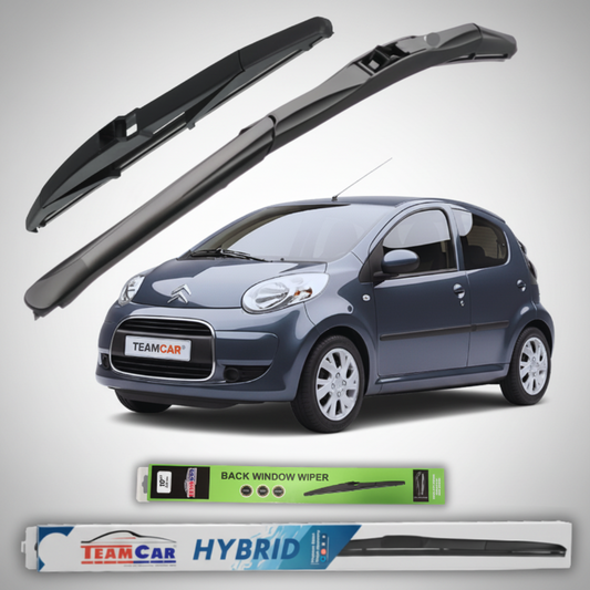 Ștergătoare Hibride TeamCar® Citroen C1 Facelift 5 uși (2009–2012) | Set Complet