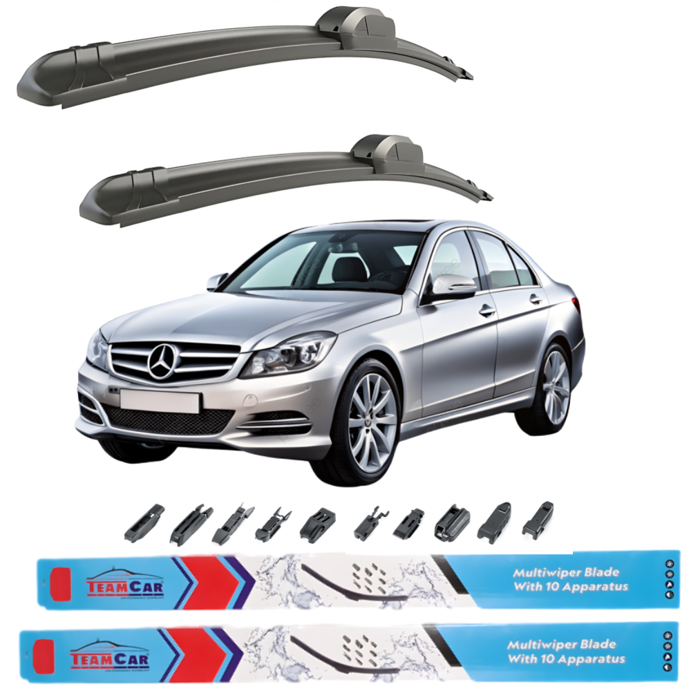 TeamCar® Wipers Mercedes C-Class W204 Sedan (2007–2014) – Front set