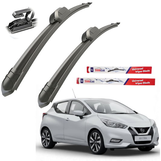 Nissan Micra K14 (2017–2023) TeamCar® Wipers – Flat Front Set