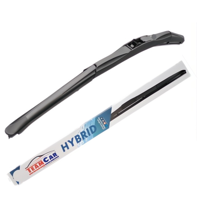 Car wiper blade with 'Team Car' branding on a white background