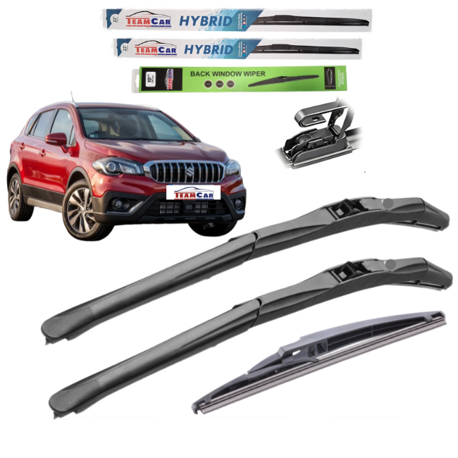 TeamCar® Scheibenwischer Suzuki SX4 S-Cross (ab 2013) – Komplettes Hybrid-Set