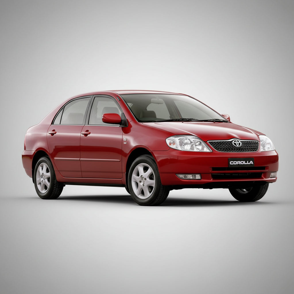 Red Toyota Corolla 