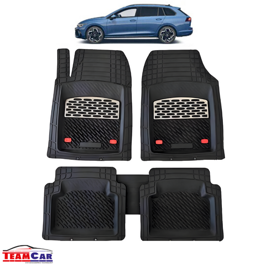 TeamCar® Automatten, passend für Volkswagen Golf 8 Variant (2020–2025), Marmoriertes Schwarz