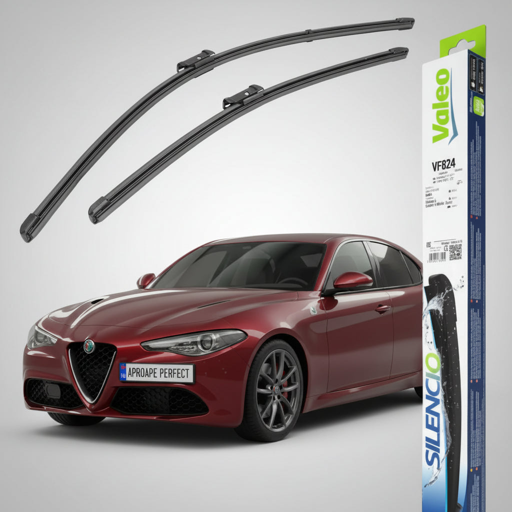 Ștergătoare Valeo Silencio Xtrm VF824 – Alfa Romeo Giulia (952_) | Set Față 600+450mm