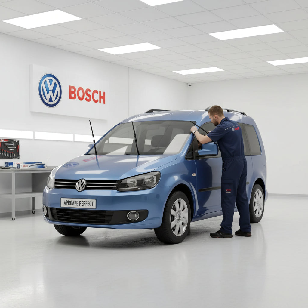 Schimbare Ștergătoare față pentru VW Caddy III MPV 2004-2015 cu Bosch Aerotwin A979S