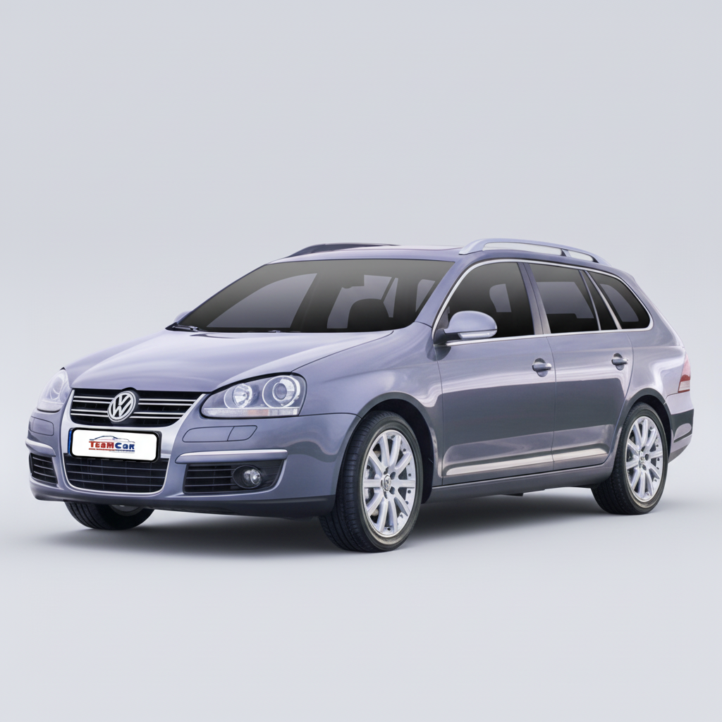 Silver Volkswagen Jetta V Variant (2005–2010) on a white background