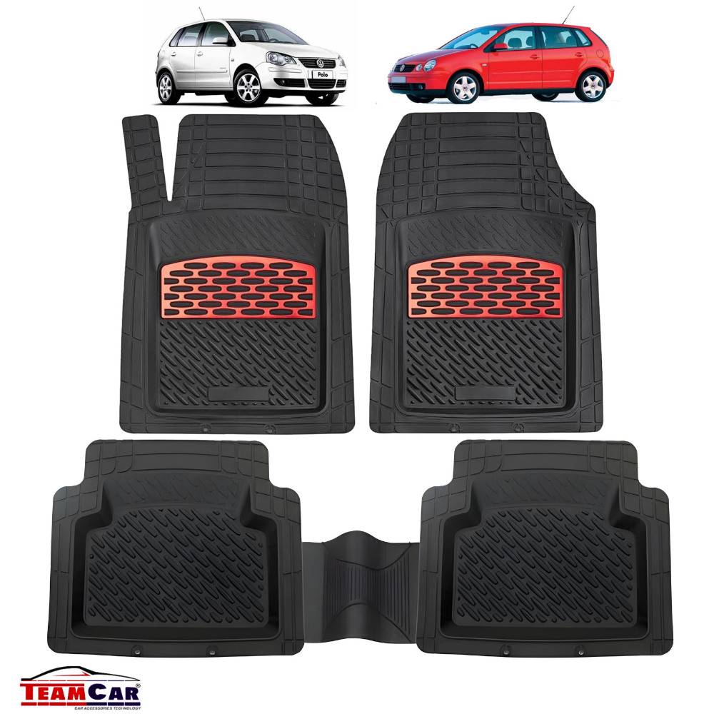 Covorase Volkswagen Polo IV (2001–2009) black/red