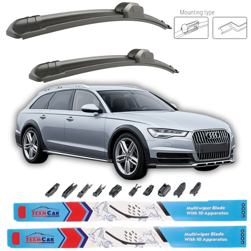 Wipers Audi A6 (Allroad 4GH) 2014-2018 – Front Flat Set