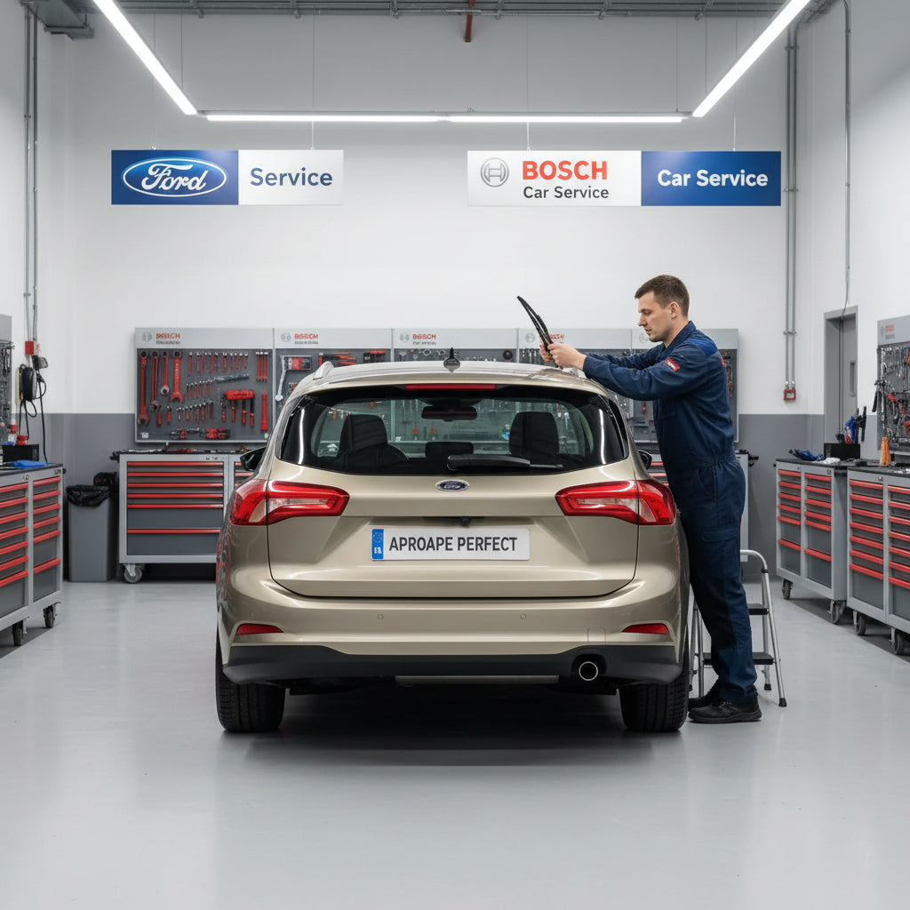 Ford Focus IV Turnier (HP) hátsó ablaktörlő csere Bosch Aerotwin hátsó A281H-val