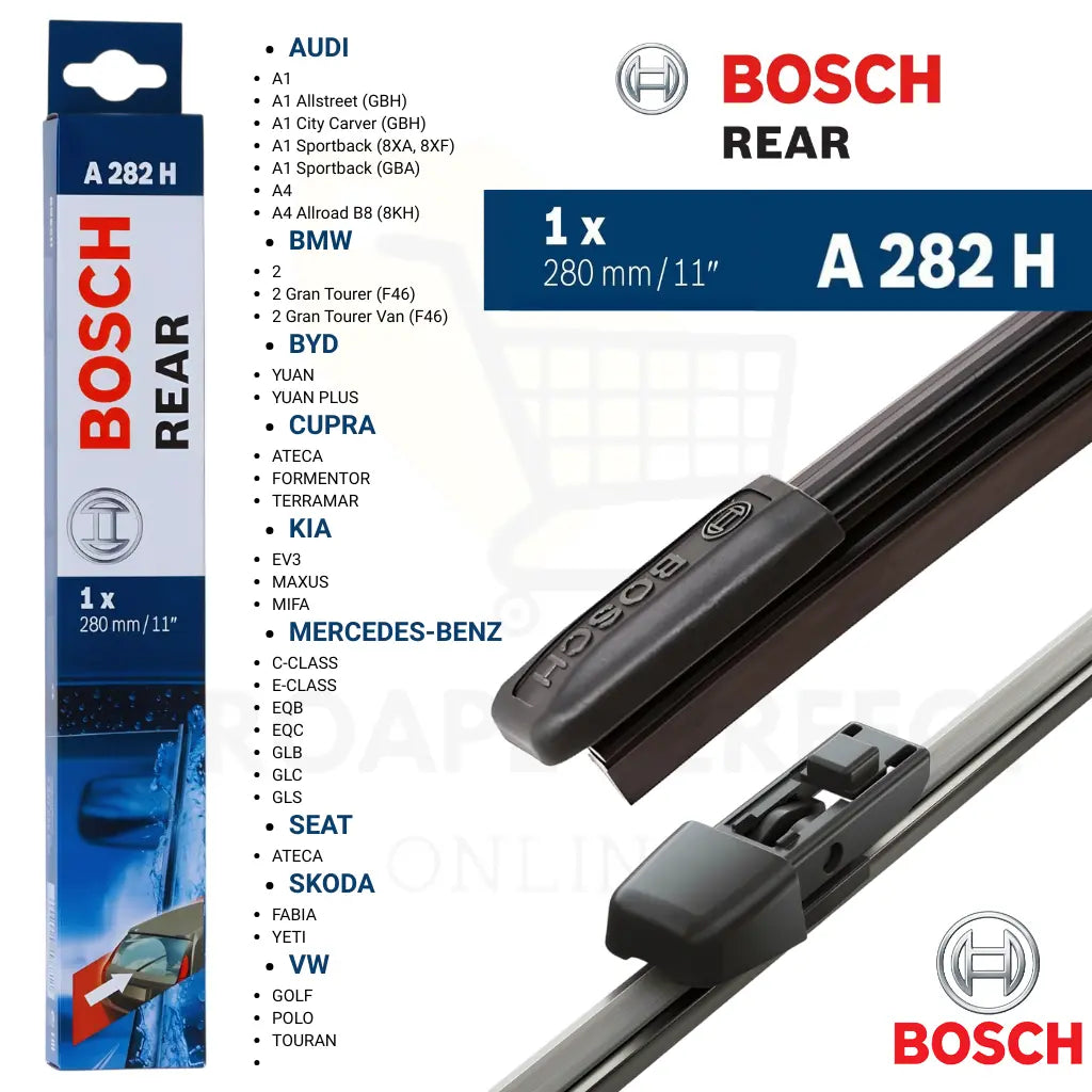 Lista vizuală compatibilități Bosch Rear A282H