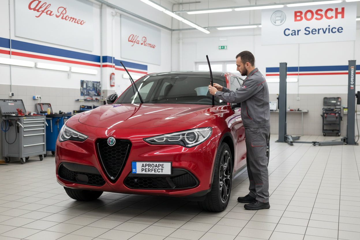 Schimbare Ștergătoare față la Alfa Romeo Stelvio (949) 2016+ | Bosch Aerotwin A863S