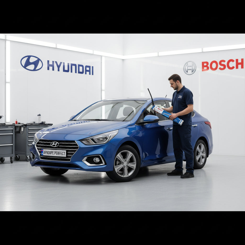Schimbare Set Ștergătoare Parbriz la Hyundai Solaris Saloon (HCR, HCI) 2017-Prezent | Bosch AR601S