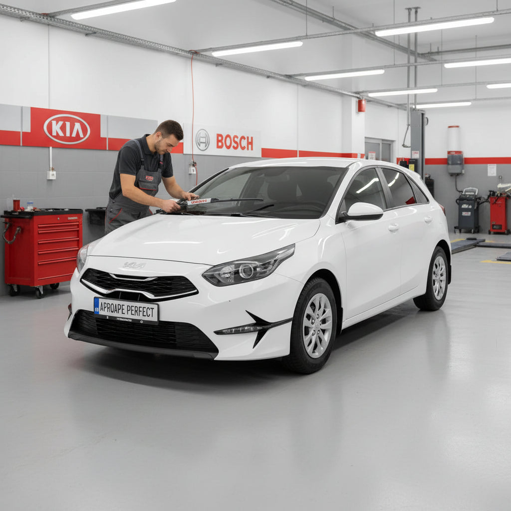 Schimbare Set 2 Ștergătoare Parbriz Bosch Aerotwin Retrofit AR653S la Kia Ceed CD (2018–Prezent) – 650 mm + 400 mm | Prindere Tip Cârlig (J-Hook)