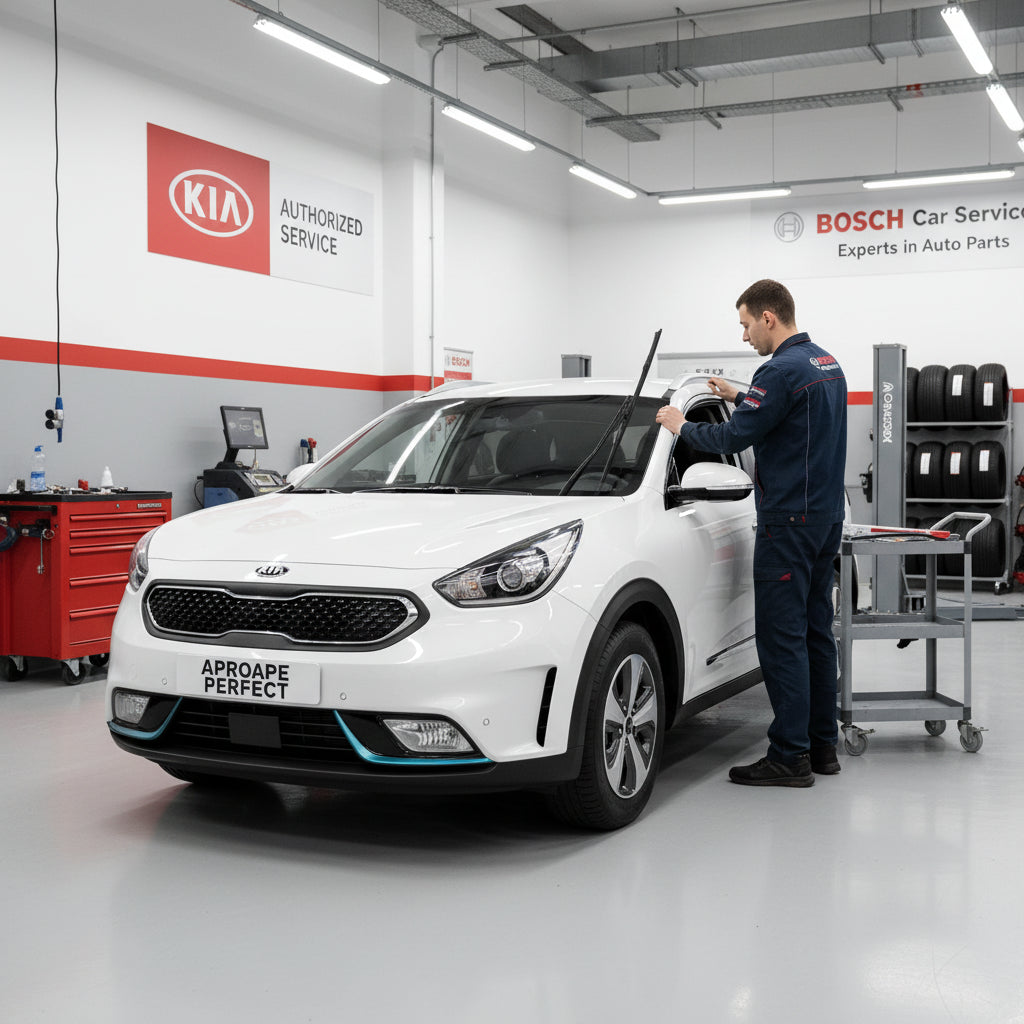 Schimbare Set 2 Ștergătoare Parbriz Bosch Aerotwin Retrofit AR653S la Kia Niro I DE (2016–2022) – 650 mm + 400 mm | Prindere Tip Cârlig (J-Hook)