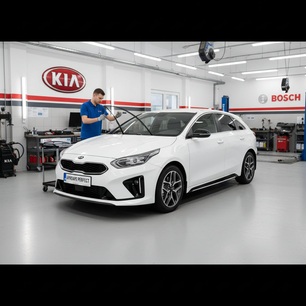 Schimbare Set 2 Ștergătoare Parbriz Bosch Aerotwin Retrofit AR653S la Kia Proceed CD (2018–Prezent) – 650 mm + 400 mm | Prindere Tip Cârlig (J-Hook)