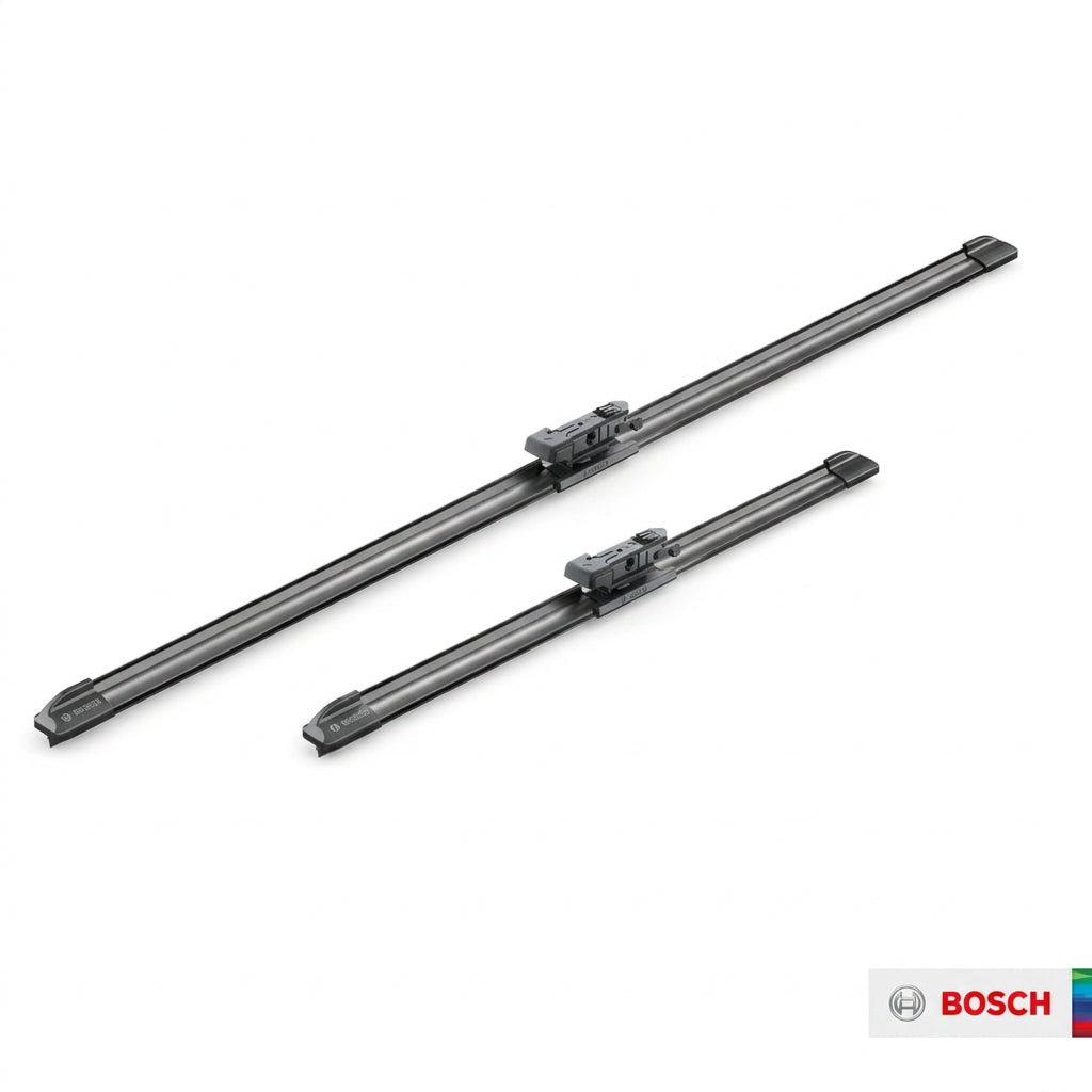 Set Bosch Aerotwin AM466S, două lamele plate cu adaptoare Multi-Clip
