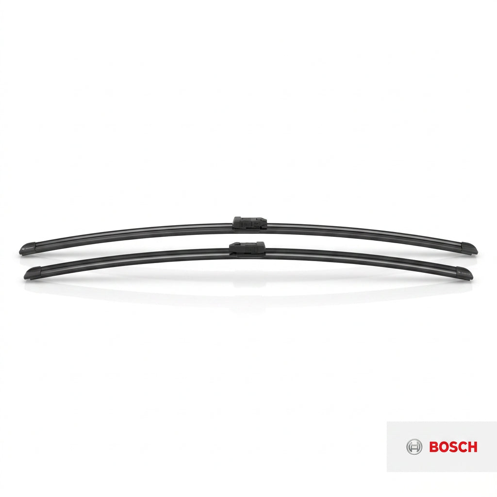 Set de două lamele plate Bosch Aerotwin A944S, 800 + 750 mm, vedere frontală