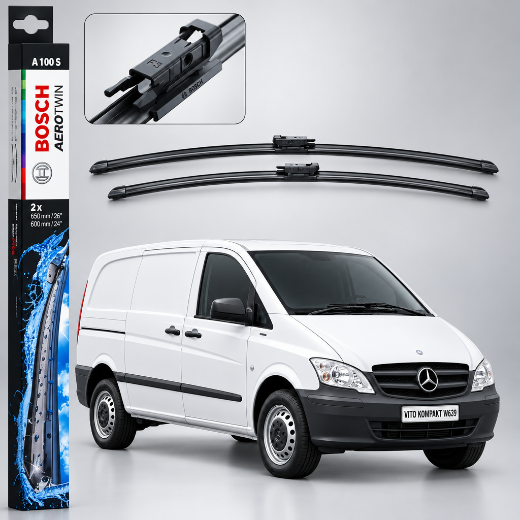 Set Ștergătoare Bosch Aerotwin A100S pentru Mercedes Vito Kompakt (W639)