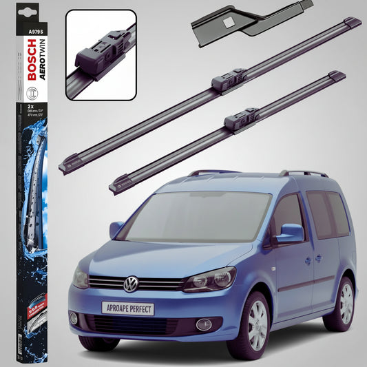 Set Dedicat Ștergătoare față pentru VW Caddy III MPV 2004-2015 | Bosch Aerotwin A979S