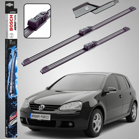 Set Dedicat Ștergătoare față pentru VW Golf V 2003-2009 | Bosch Aerotwin A979S