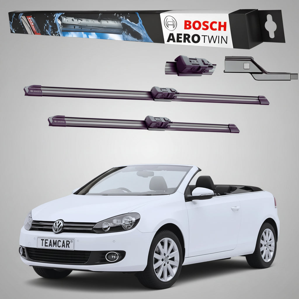 Set Dedicat Ștergătoare față pentru VW Golf VI Convertible (517) 2011-2016 | Bosch Aerotwin A979S