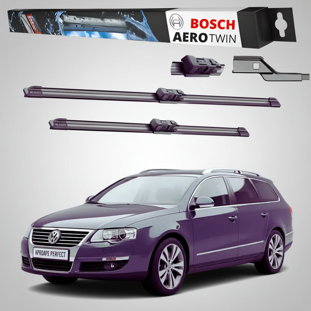 Set Dedicat Ștergătoare față pentru VW Passat B6 Variant 2005-2011 | Bosch Aerotwin A979S